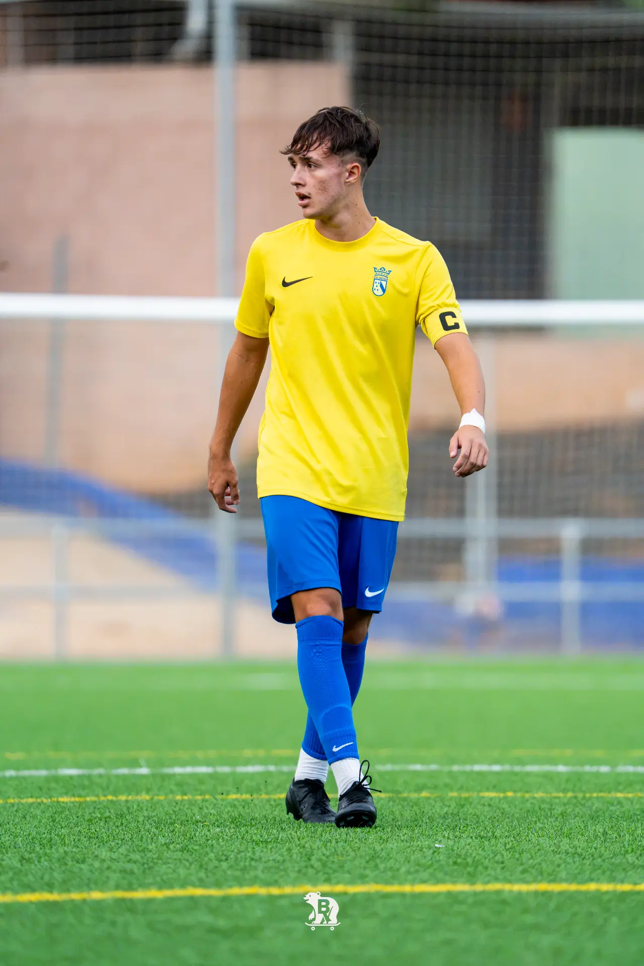 Sacha, capitán del CD Dénia, uno de los nombres propios del sábado.