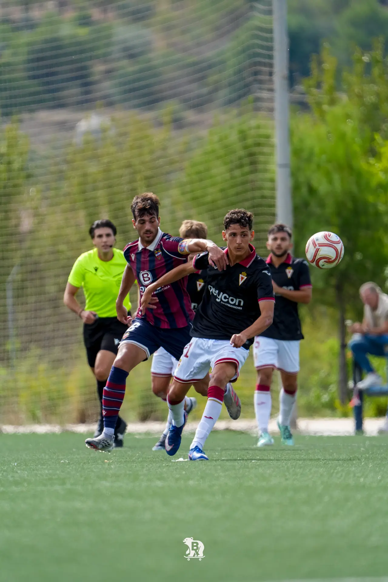 Una disputa del Levante UD–Murcia Promises.