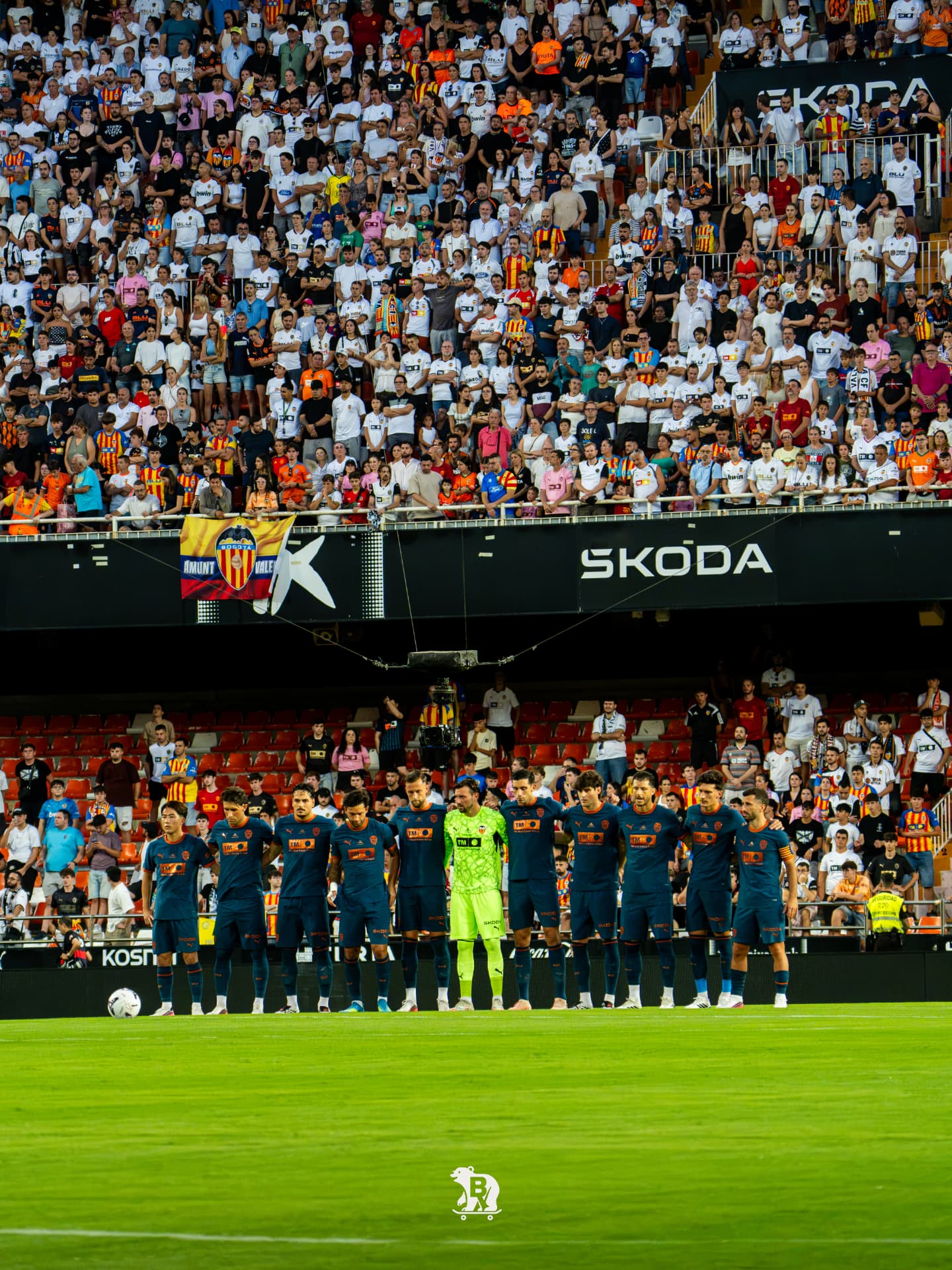 El once formado antes del pitido inicial