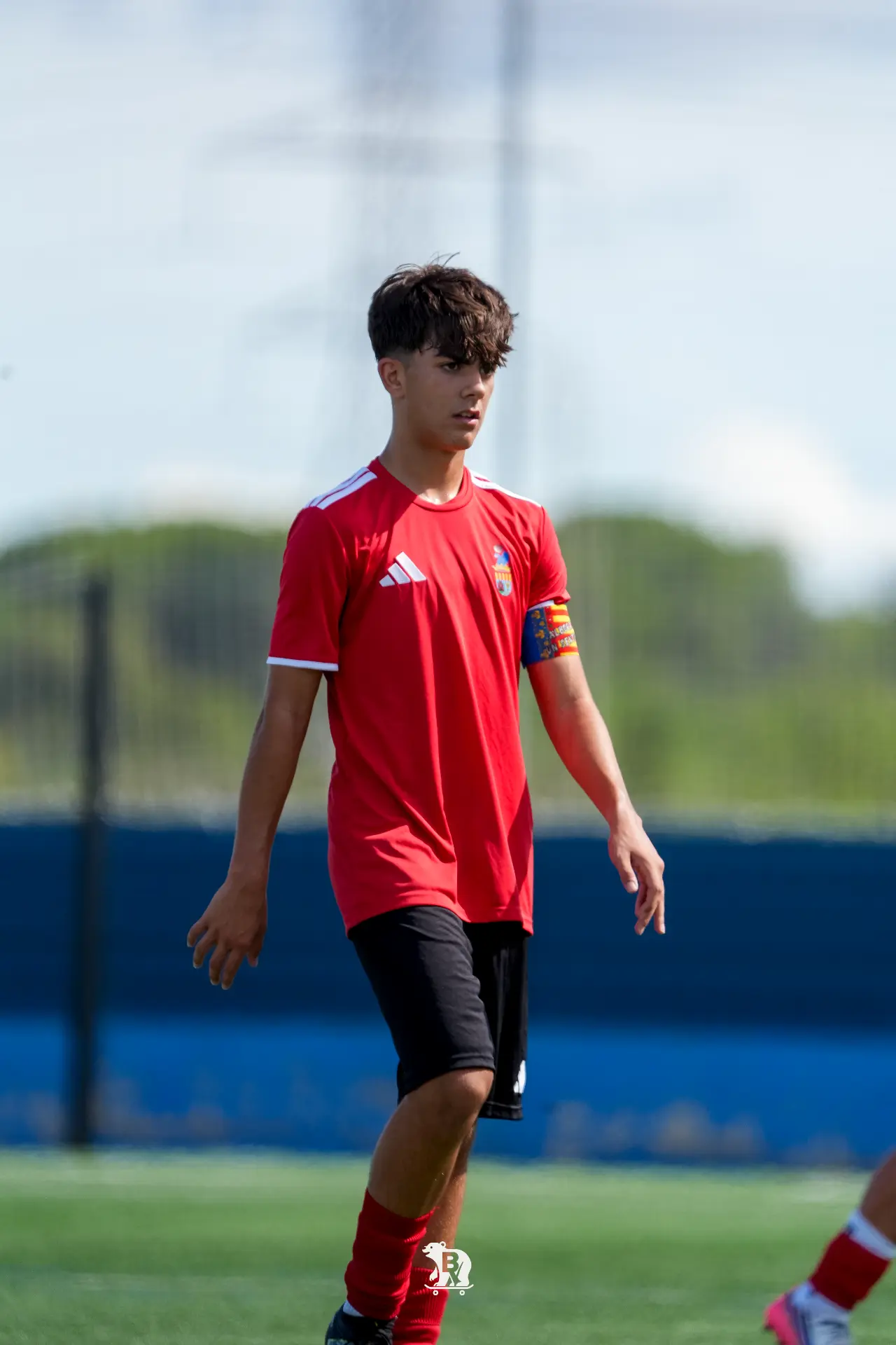 El capitán del Alboraya, durante el partido en Cracks.