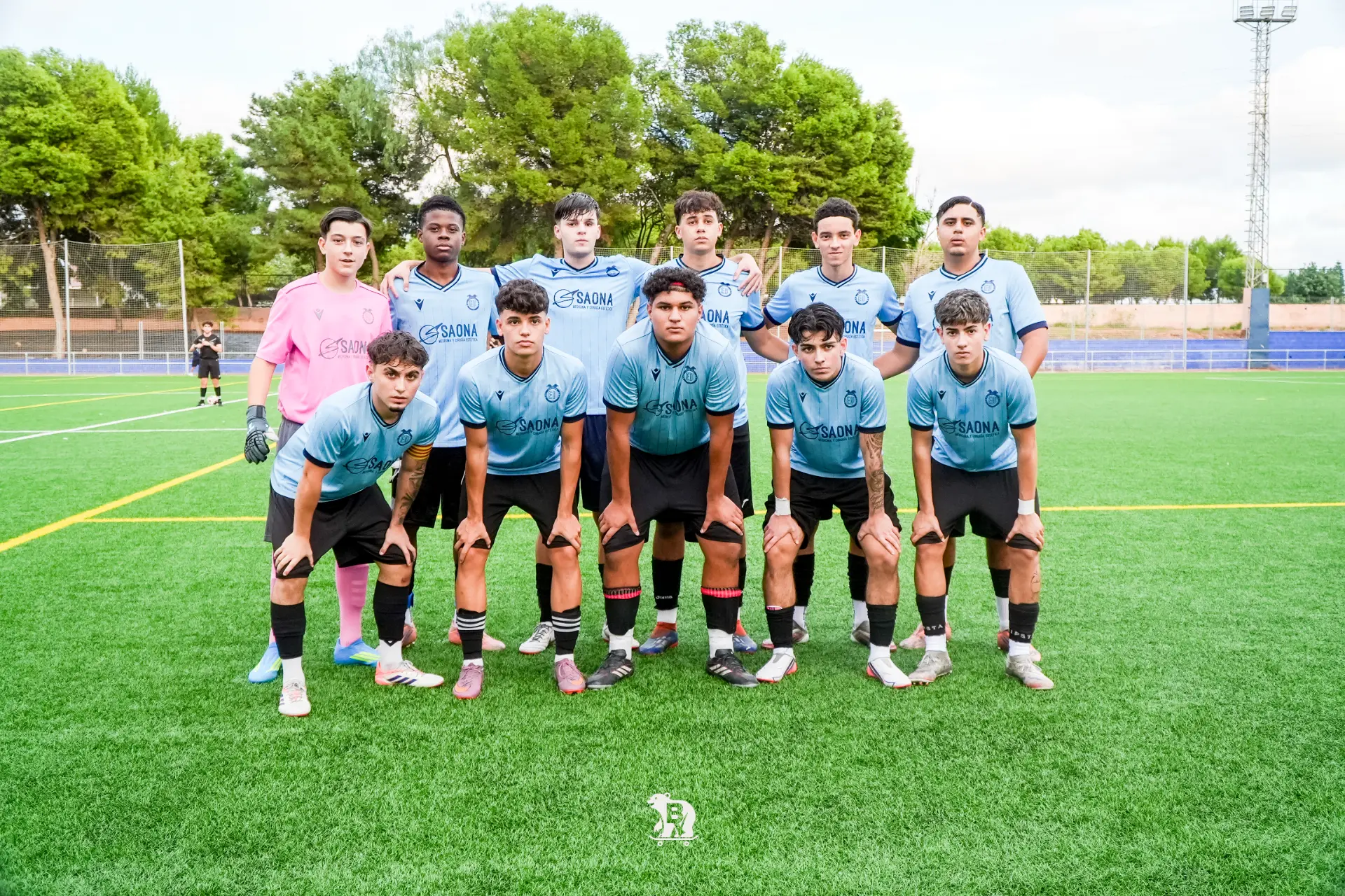 El CF E1 Paiporta antes del encuentro.