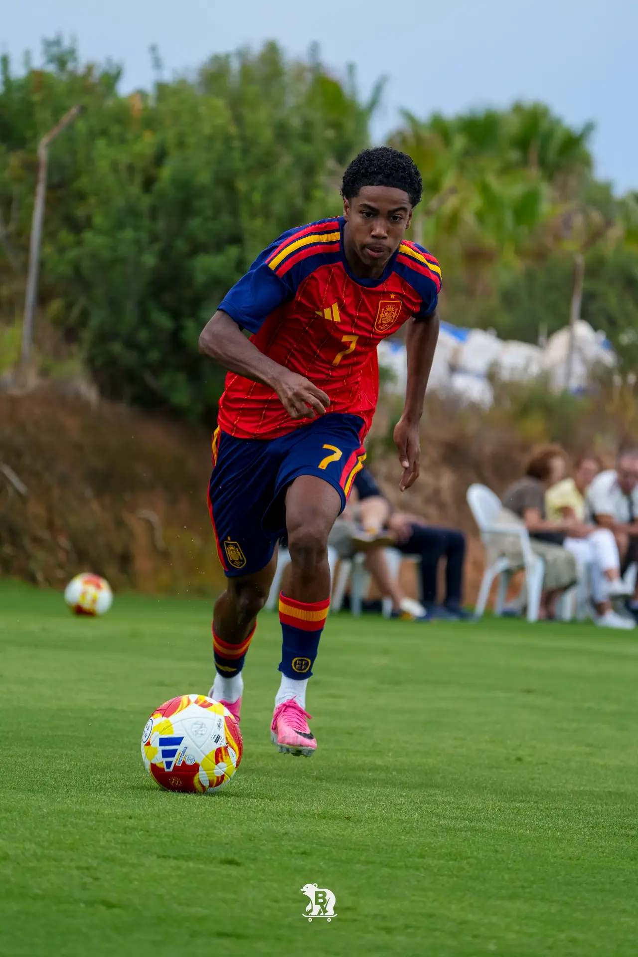 Conducción en carrera en la sesión de la Selección Sub-17