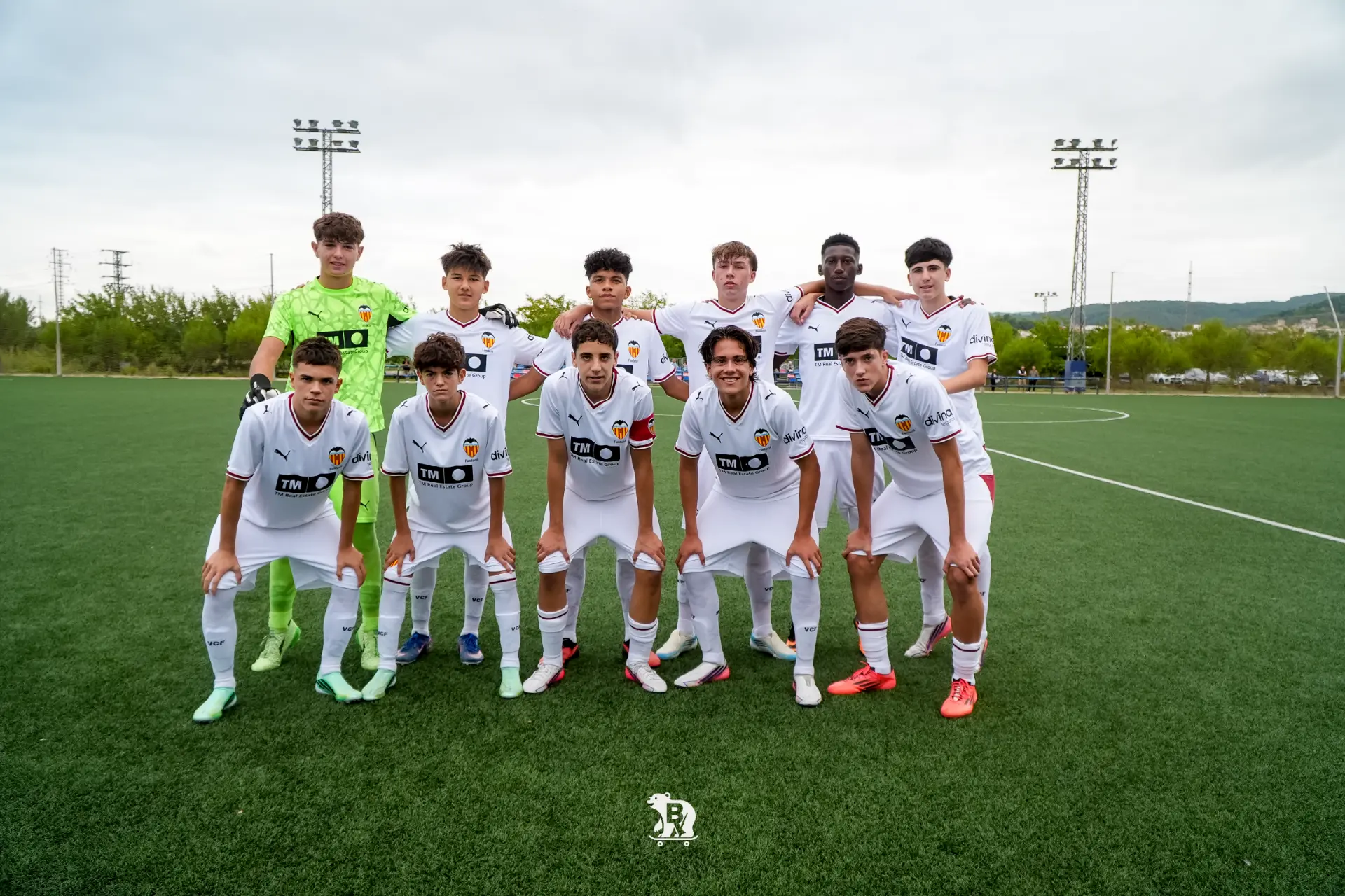 El CF Fundació VCF A antes del derbi.