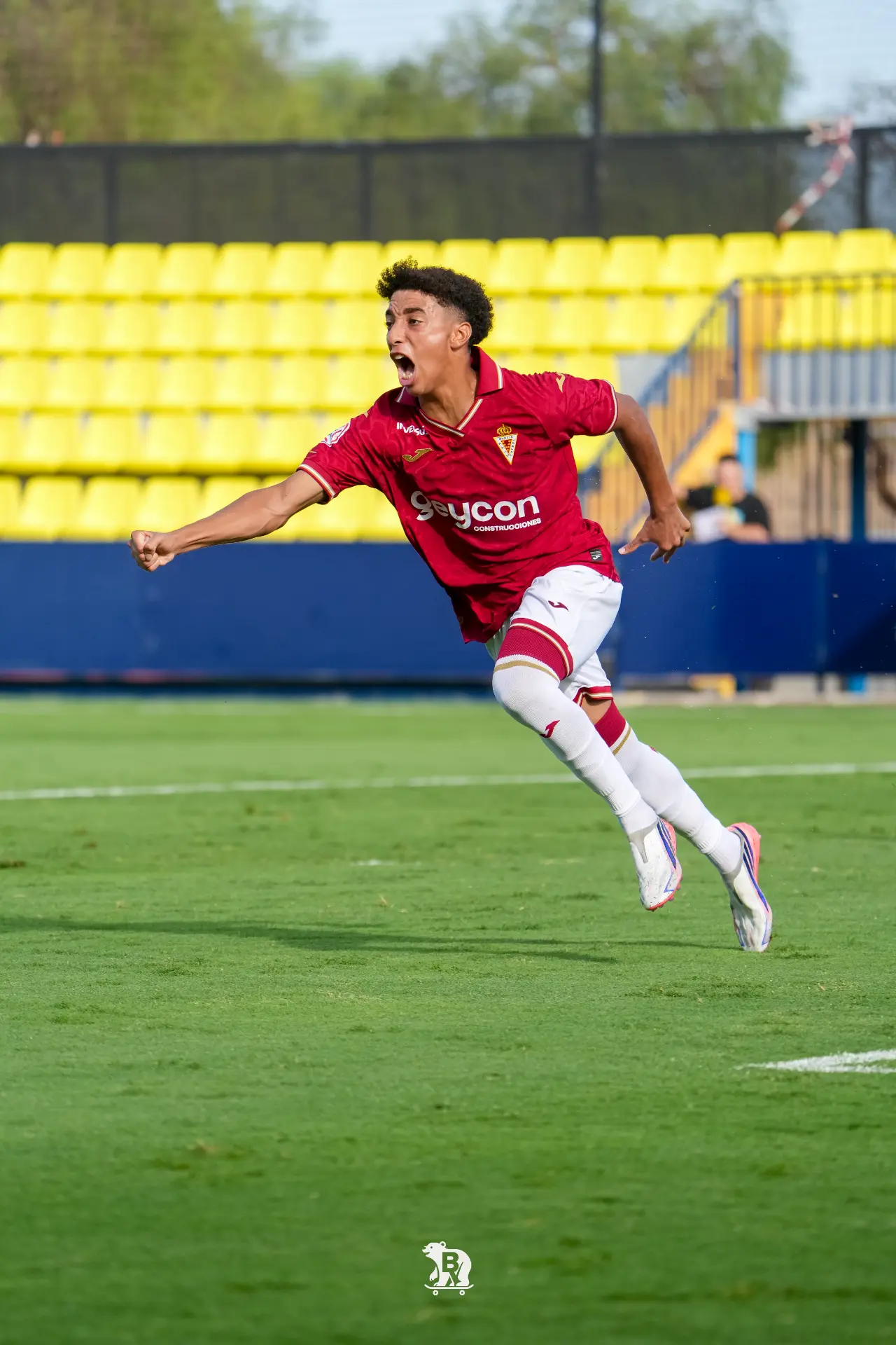 Villarreal CF – Real Murcia · Celebración grana