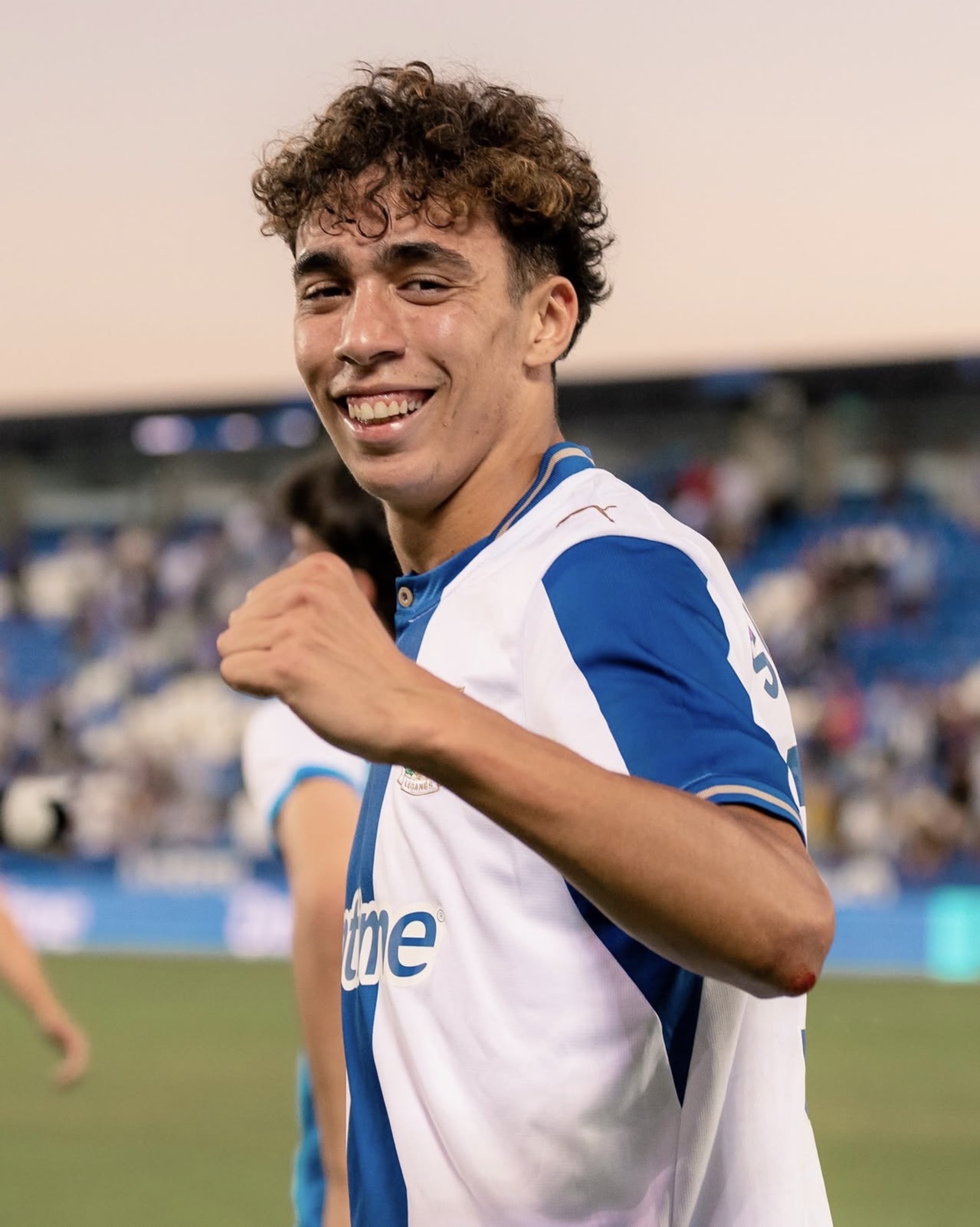 Sonrisa de Suleiman al término del encuentro ante el Eldense