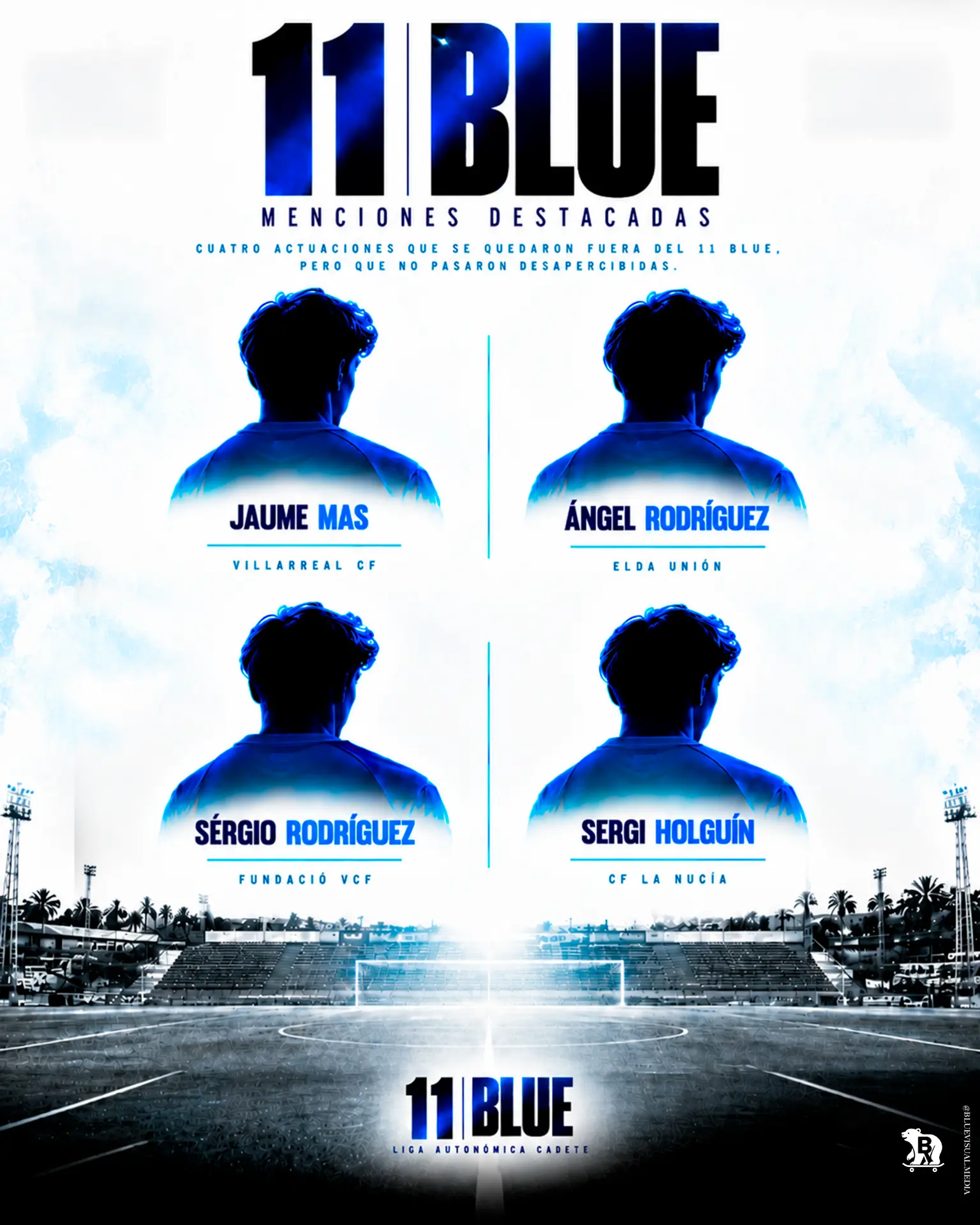 Creatividad oficial 11 BLUE de menciones destacadas, Liga Autonómica Cadete, Jornada 5 2026/27